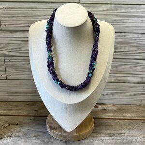 Amethyst & Turquoise Necklace